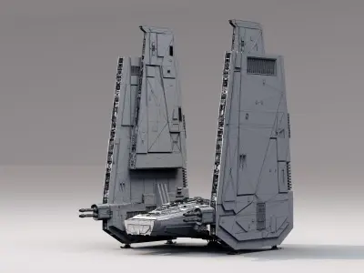 star wars command shuttle 3D model