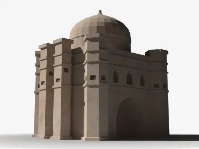 Arab x48 Low-poly 3D model