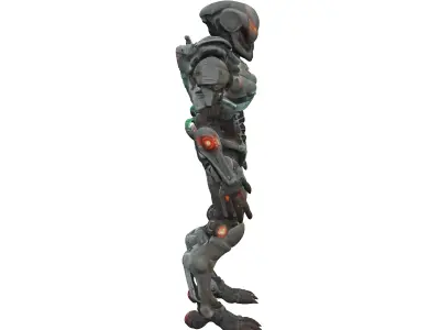 scifi morph cyborg dead space extremely detailed 3D model purchase