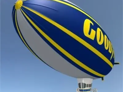 Goodyear Blimp 3D model