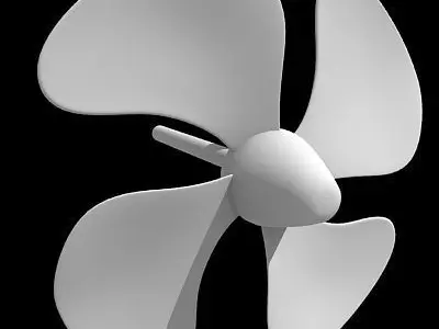 4 Simple Propellers 3D model