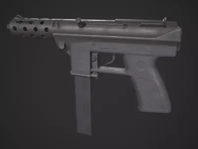 Intratec TEC DC9 Low-poly 3D model