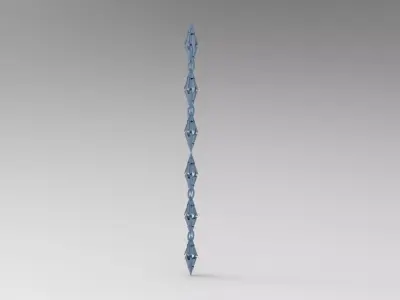 Sci Fi chain 2 Low-poly 3D model
