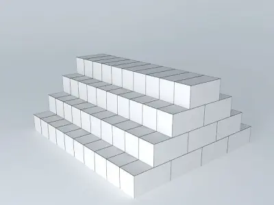 Bricks stack of Free 3D model