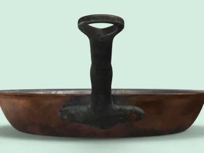 Classical Cookware Dirty - Skillet 10.2 inches 3D model