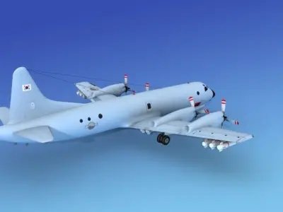 Lockheed P-3 Orion ROK 3D model