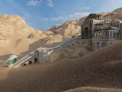 Parthenon-Historical Greek Temple 3D model