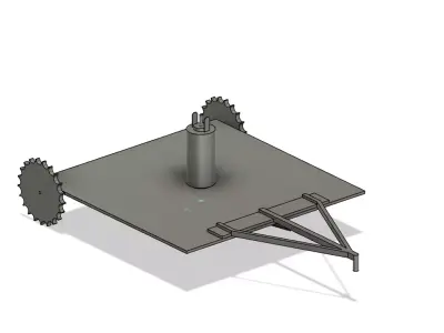 RC Lawn Mower 3D print model