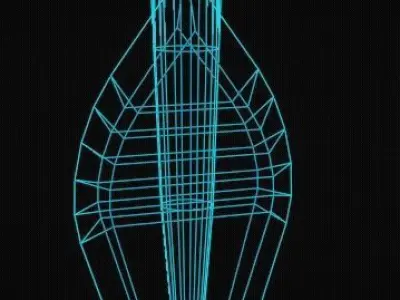 simple Speer Low-poly 3D model