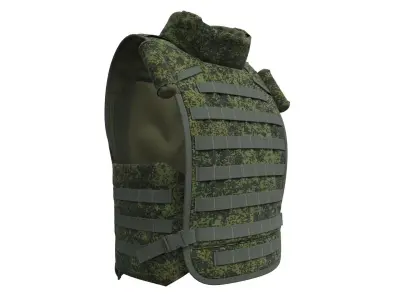 Russian Army Bulletproof Vest 6b45 Ratnik - Marvelous Designer 3D model