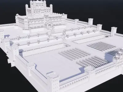 indian jharokha palace 3D model