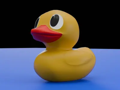 Yellow Rubber Duck 3D model