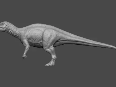 Muttaburrasaurus Dinosaur 3D model