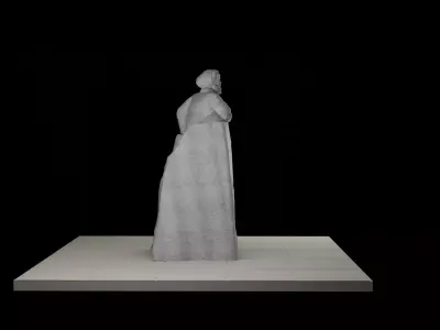 Karl Marx Monument Statue 3D model