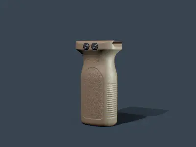 Rail Vertical Grip Low-poly 3D model
