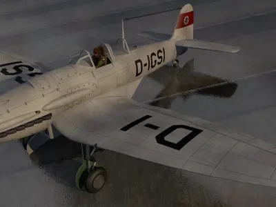 Heinkel He-112B 3D model