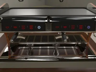 Commercial Espresso maker 3D model