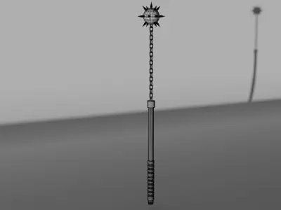 MIDDLE AGE CHAINED MACE Free 3D model