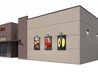 Retail-047 El Pollo Loco-001 3D model