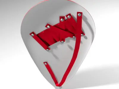 Personal Armor Shield - Medieval Kite 3D model