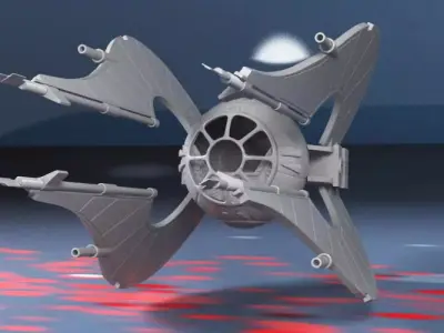 Spaceship Chiss clawcraft 3D print model