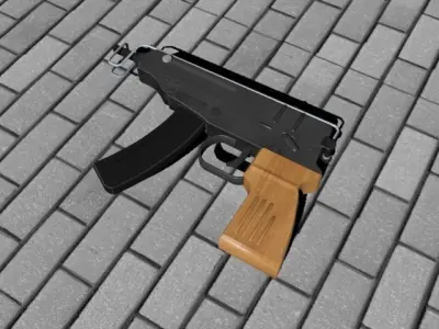 VZ61 Skorpion Low-poly 3D model