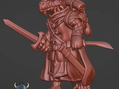 Lizard Ranger 3D print model