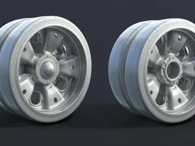 T-55 Tank Road Wheel 3D model