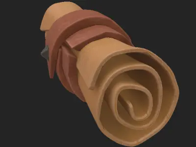 Letter PBR lowy poly Free low-poly 3D model