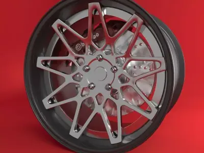 Rotiform Super Concave BLQ rim 3D model