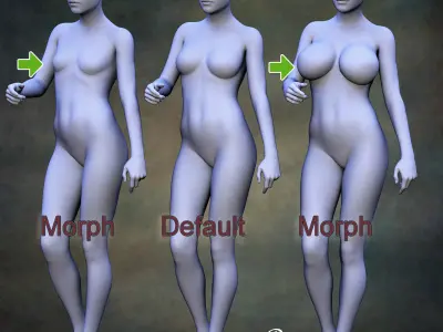 Creation Kit for Genesis 8 Female Low-poly 3D model