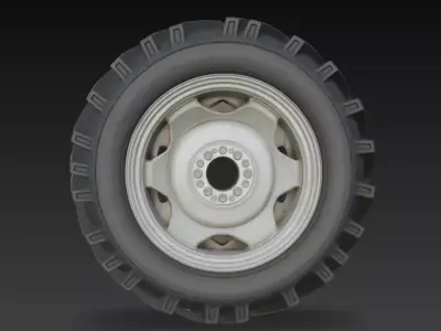 Tractor Tyre 3D Model 3D model