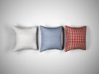 Pillow pack 3D model Low-poly 3D model