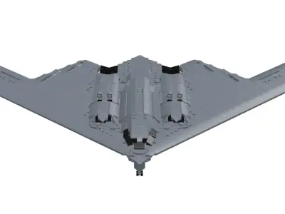 MocBricks3D - B-2 Stealth Bomber 3D print model