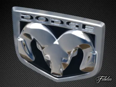 Dodge Emblem Free 3D model