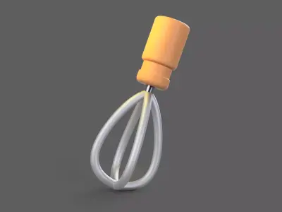 Manual Hand Mixer Free 3D model