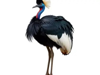 Majestic Gray Crowned Crane model pack Low-poly 3D model