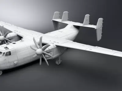 Grumman C2 Greyhound Scale model  3D print model