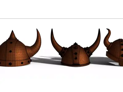 Warrior Helmet Set 3D model