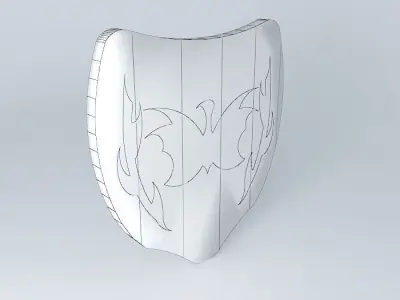 shield white yellow Free 3D model
