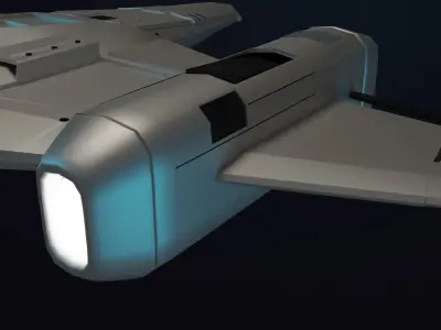 Spaceships - Low poly spaceship Low-poly 3D model