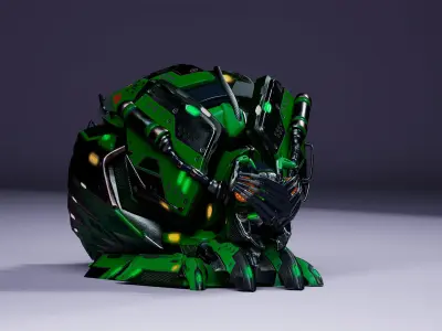 SciFi Insect BugMoneyBag Low-poly 3D model