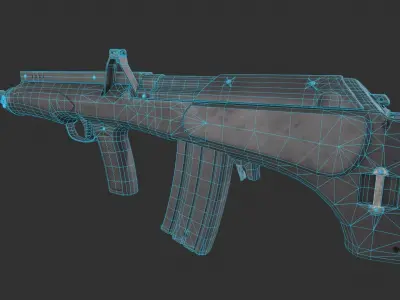 M82 Valmet Bullpup Low-poly 3D model