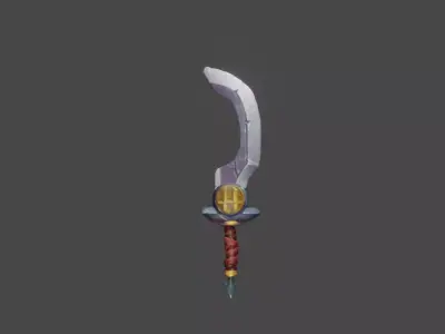 Zeloeman Sword A 22 Low-poly 3D model