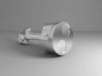 Piston Low-poly 3D model