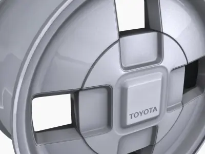 Toyota Corolla 1985 14 OEM wheel Low-poly 3D model