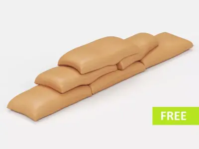 Sand bags Free 3D print model