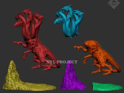 Tiamat free stl project Free 3D print model