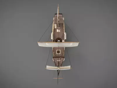 Historical ship Santa Maria 3D model