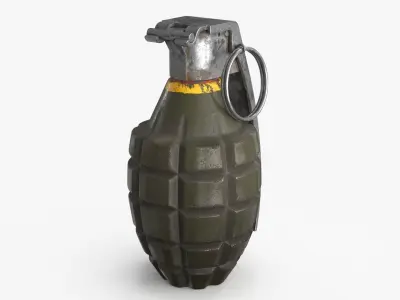 Hand Grenade Collection Low-poly 3D model